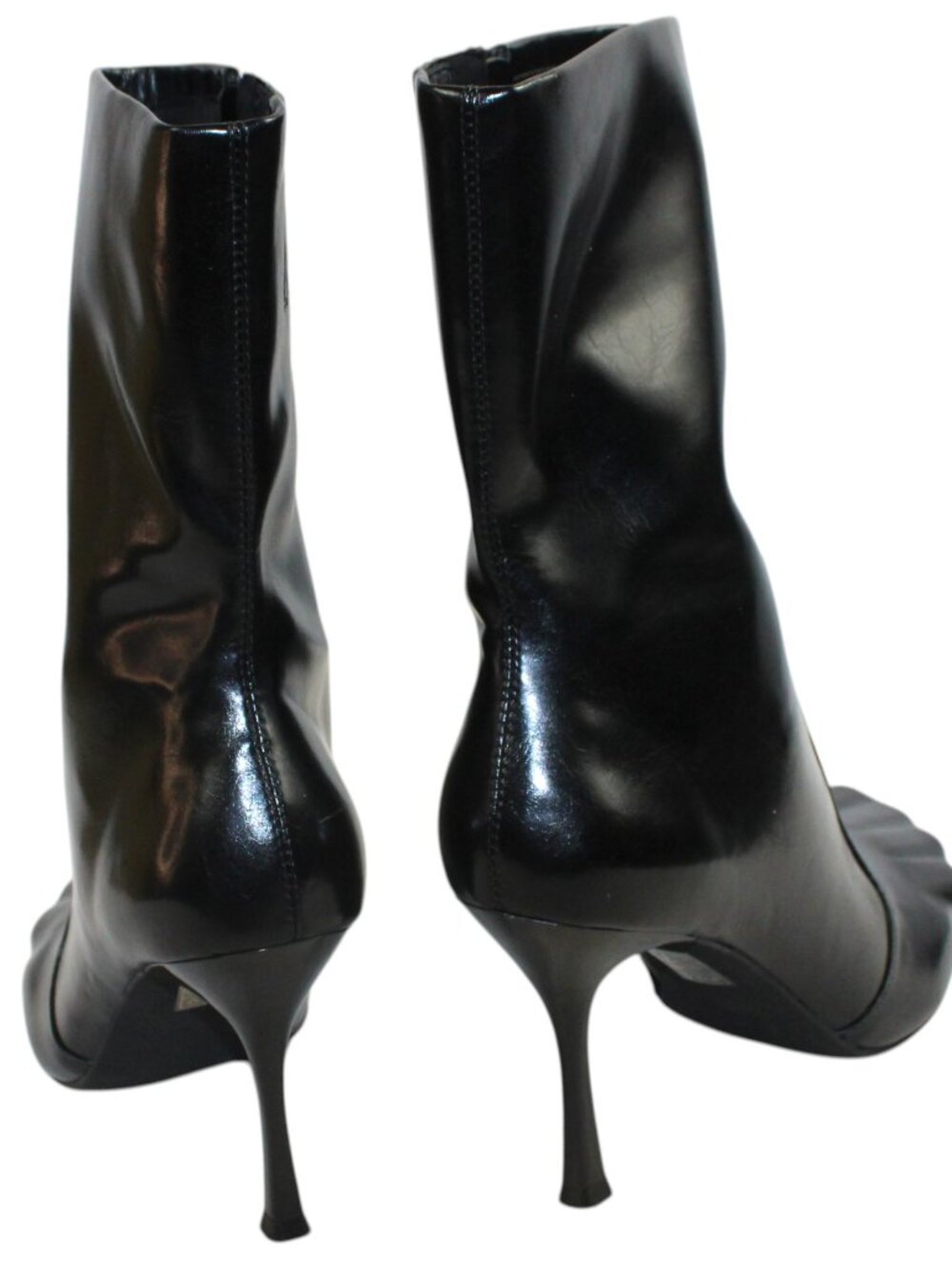 Jeffrey Campbell Visionary Black Mid-Calf Stiletto Boots Size 10 - Picture 6 of 8